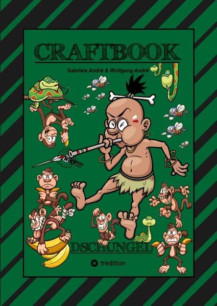 CRAFTBOOK - 150 SEITEN SPECIAL EDITION - TOLLE MOTIVE - BONUS SPIEL - MONKEY JUMP - RÄTSEL - AMAZONAS REGENWALD