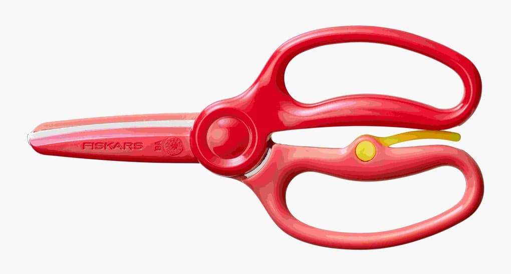 Fiskars Übungsschere ab 3 Jahre, rot
