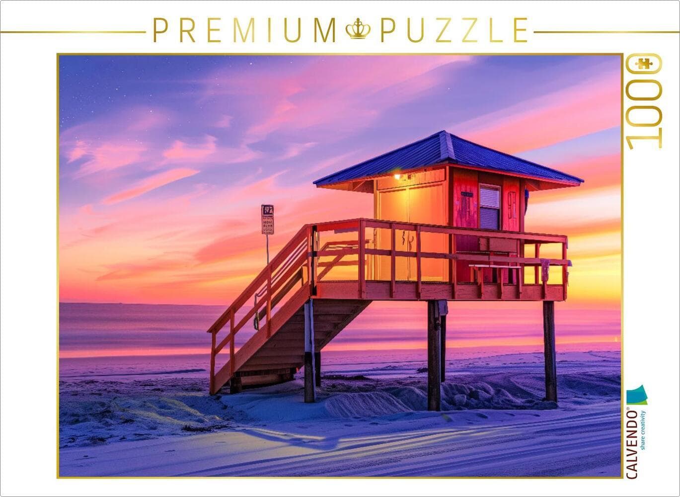 CALVENDO Puzzle Siesta Beach - USA | 1000 Teile Lege-Größe 64x48cm Foto-Puzzle für glückliche Stunde