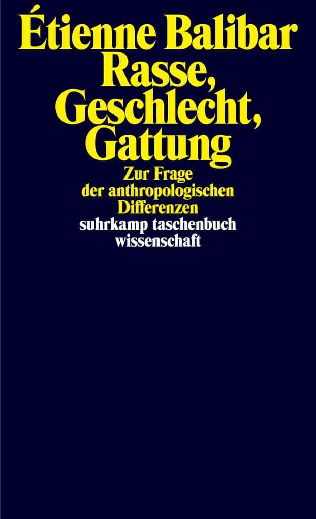 Rasse, Geschlecht, Gattung