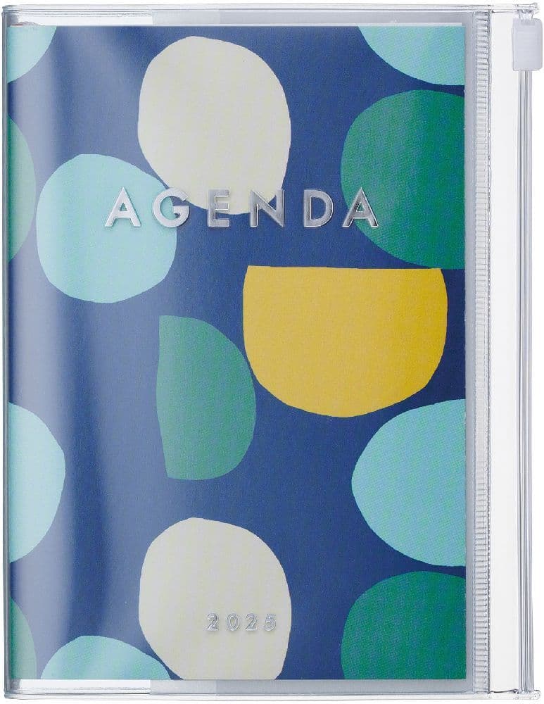MARK'S 2024/2025 Taschenkalender A6 vertikal, Dots, Navy