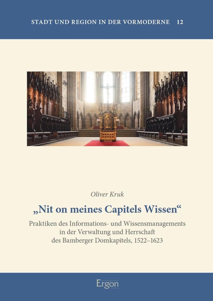 "Nit on meines Capitels Wissen"