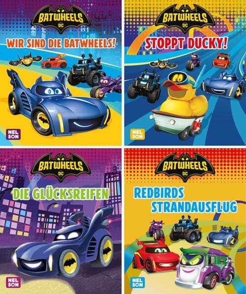 Nelson Mini-Bücher: DC Batwheels 1-4