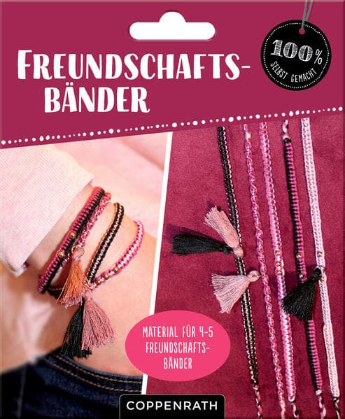Freundschaftsbänder knüpfen (Gold / Beige)