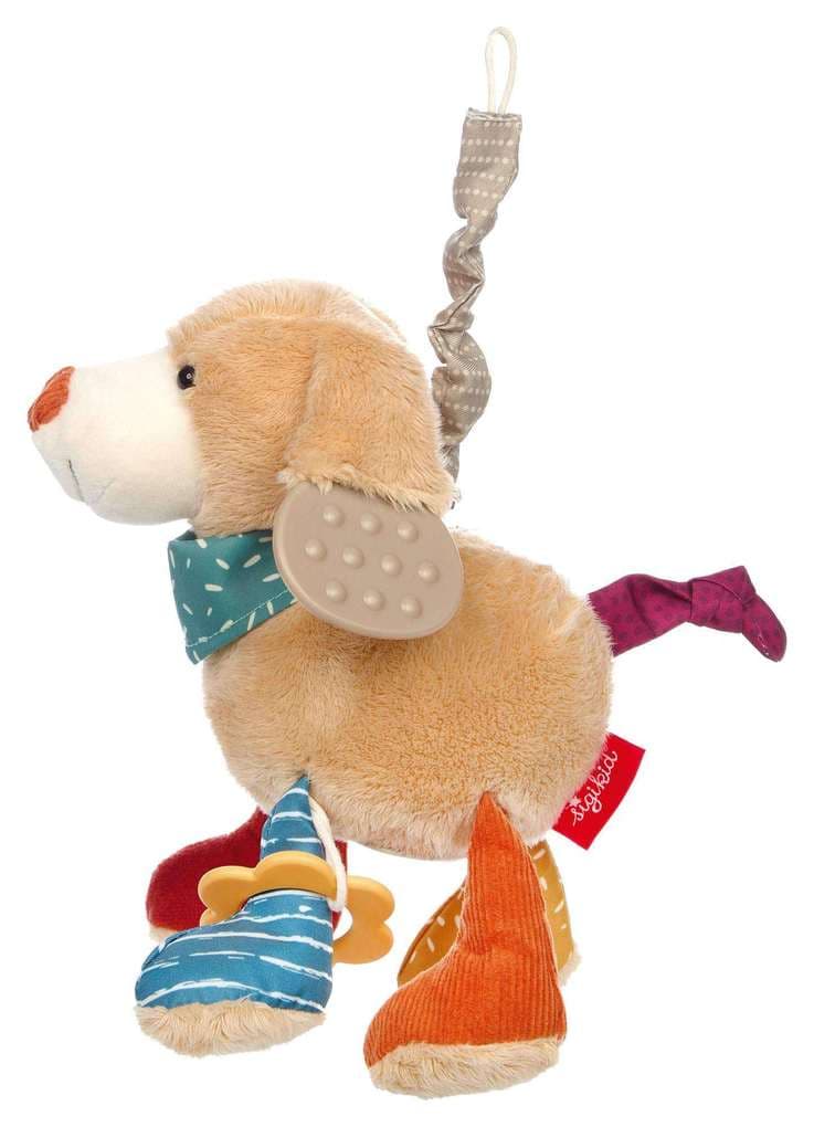 sigikid 43349 - Anhänger Hund Yellow, Babyspielzeug