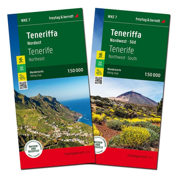 Teneriffa, Wanderkarten-Set 1:50.000, freytag & berndt
