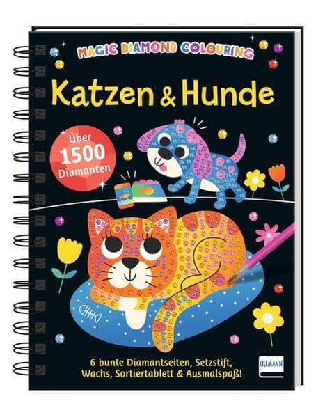 Magic Diamond Colouring - Katzen & Hunde