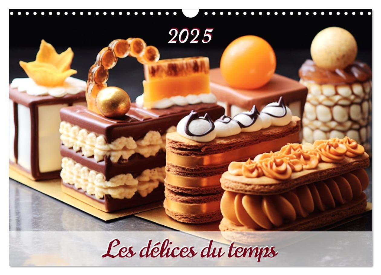 Les délices du temps (Calendrier mural 2025 DIN A3 vertical), CALVENDO calendrier mensuel