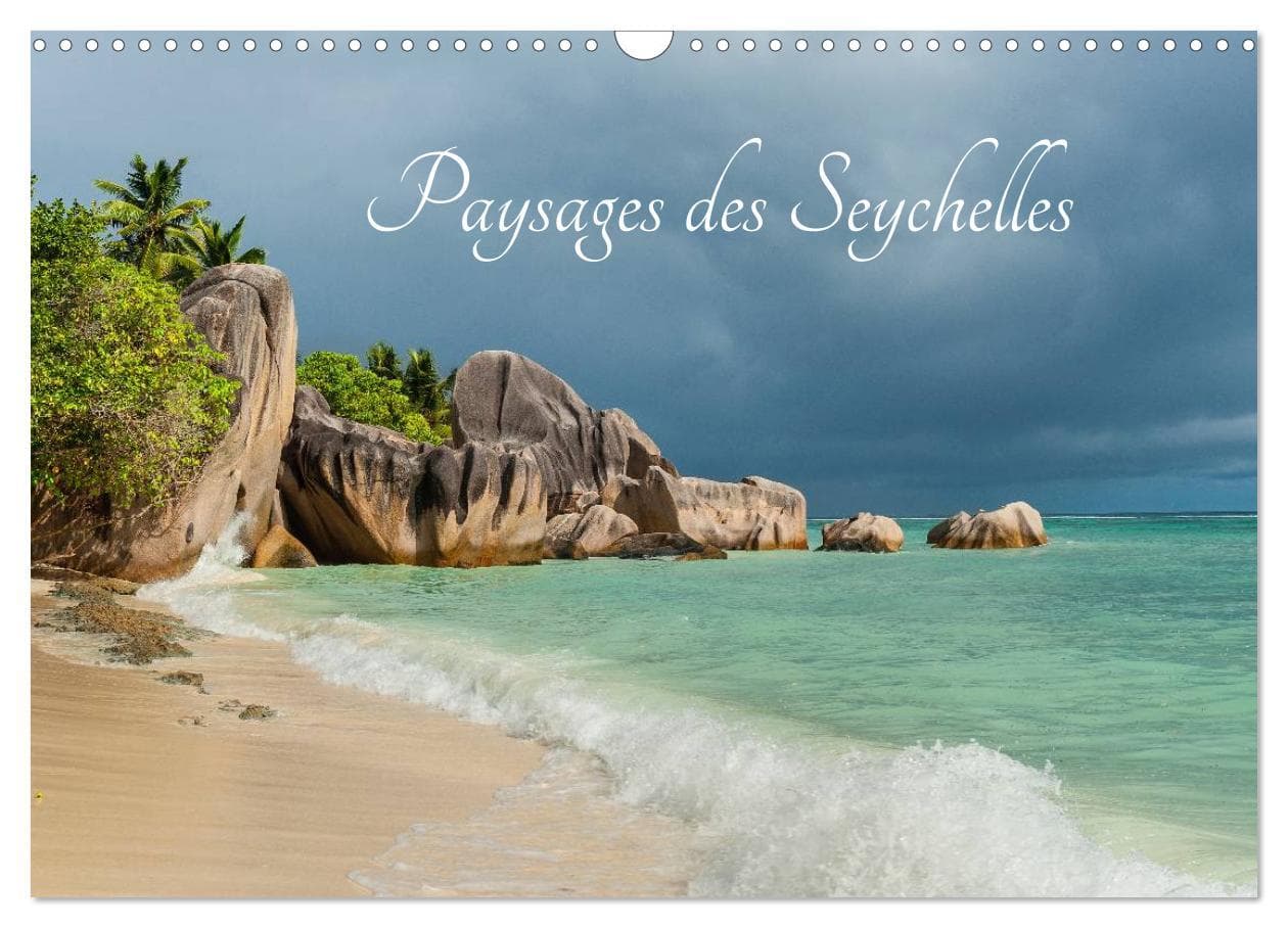 Paysages des Seychelles (Calendrier mural 2025 DIN A3 vertical), CALVENDO calendrier mensuel