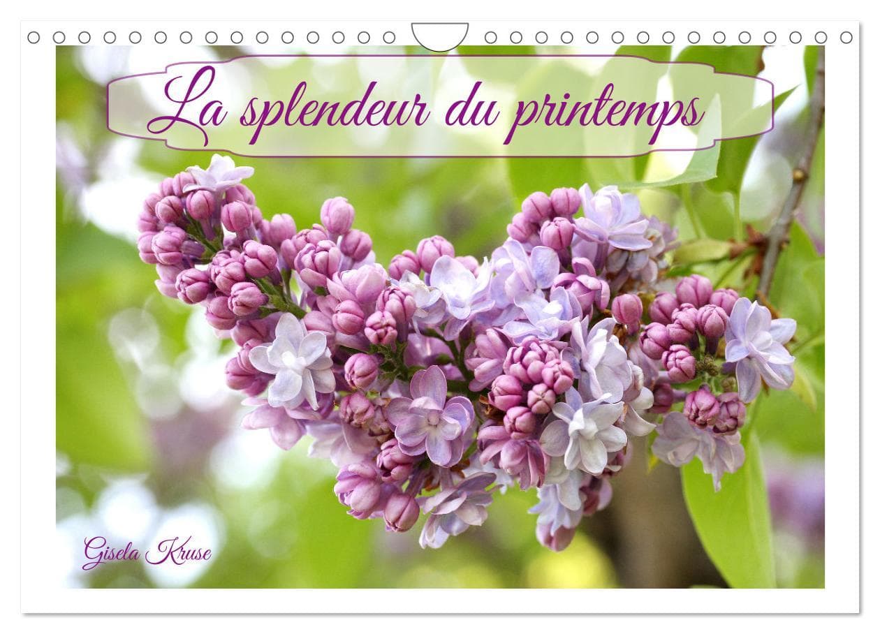 La splendeur du printemps (Calendrier mural 2025 DIN A4 vertical), CALVENDO calendrier mensuel