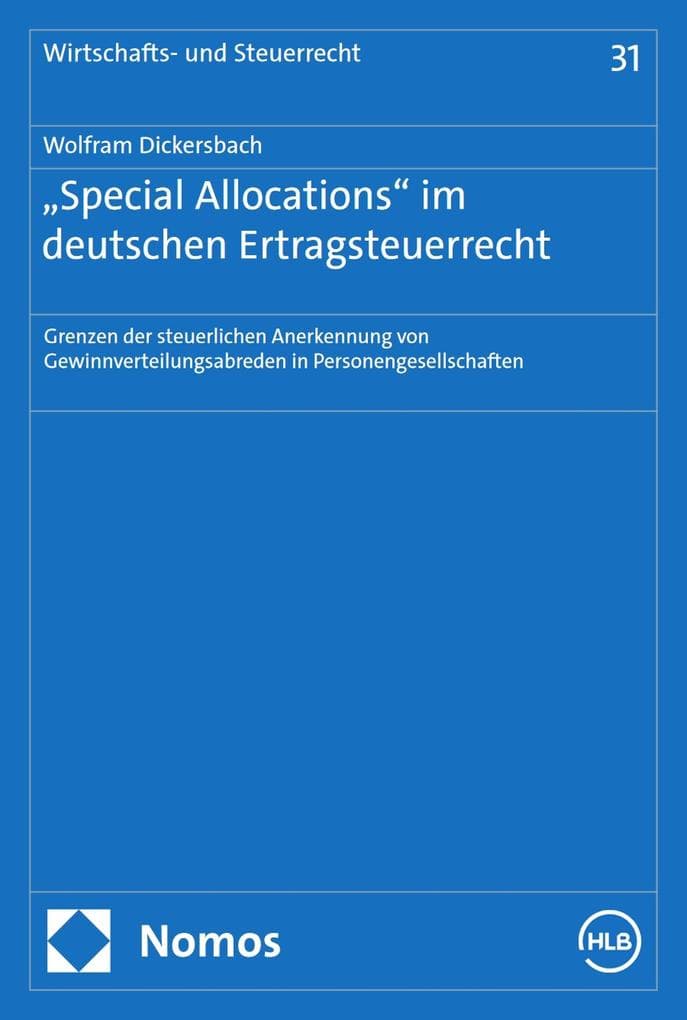 "Special Allocations" im deutschen Ertragsteuerrecht
