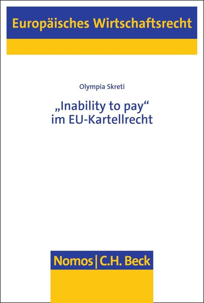 "Inability to pay" im EU-Kartellrecht