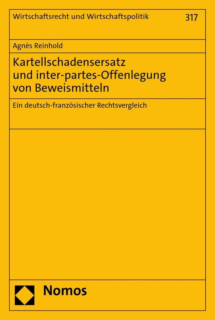 Kartellschadensersatz und inter-partes-Offenlegung von Beweismitteln