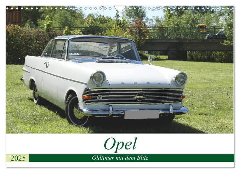 Opel Oldtimer mit dem Blitz (Wandkalender 2025 DIN A3 quer), CALVENDO Monatskalender