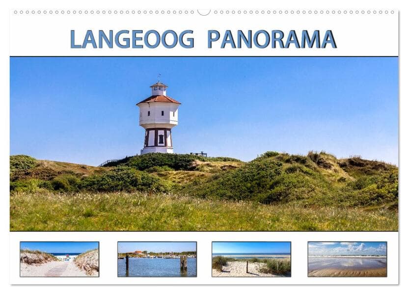 LANGEOOG PANORAMA (Wandkalender 2025 DIN A2 quer), CALVENDO Monatskalender