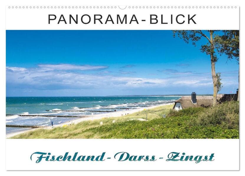 Panorama-Blick Fischland-Darss-Zingst (Wandkalender 2025 DIN A2 quer), CALVENDO Monatskalender