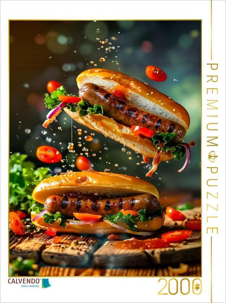 CALVENDO Puzzle Bratwurst | 2000 Teile Lege-Größe 90x67cm Foto-Puzzle für glückliche Stunden