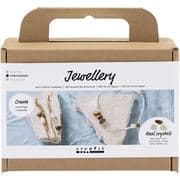 Creativ Company DIY Sets Beads Mini Kreativ Set Schmuck, Halskette und Ohrringe aus Kristallen, Krea