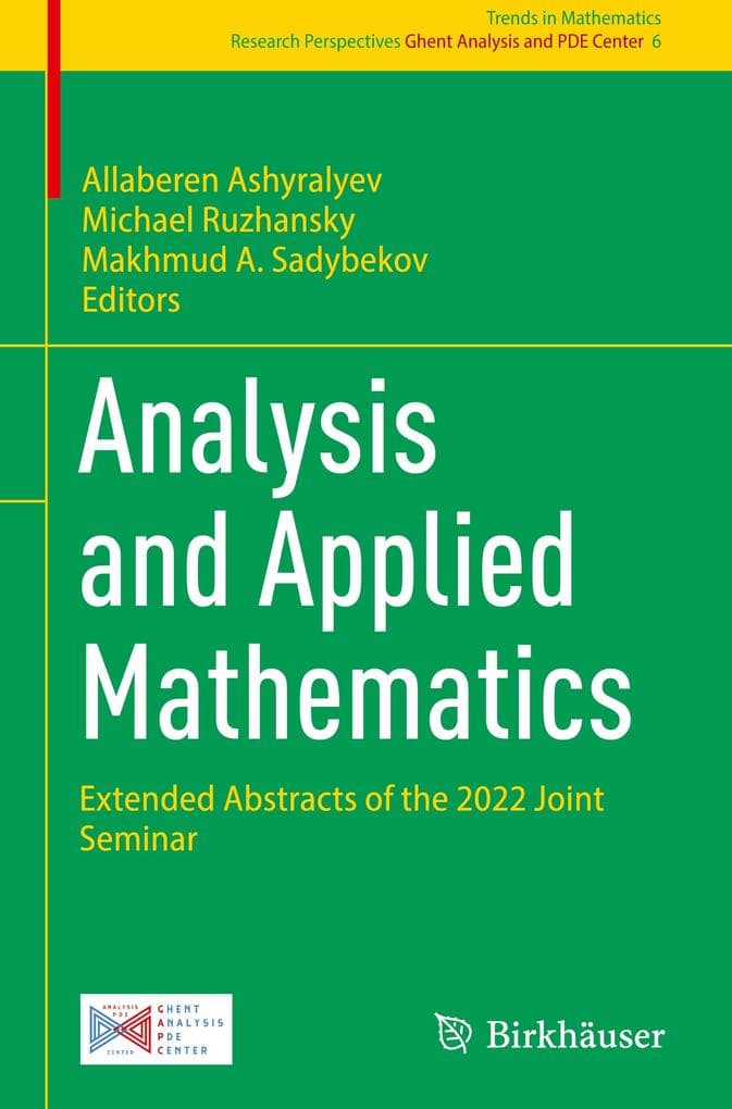 Analysis and Applied Mathematics