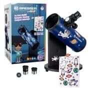 Bresser Junior 8843205 - Teleskop 76/300 SMART, Kompakt-Teleskop mit Kompass und viel Zubehör, STEM