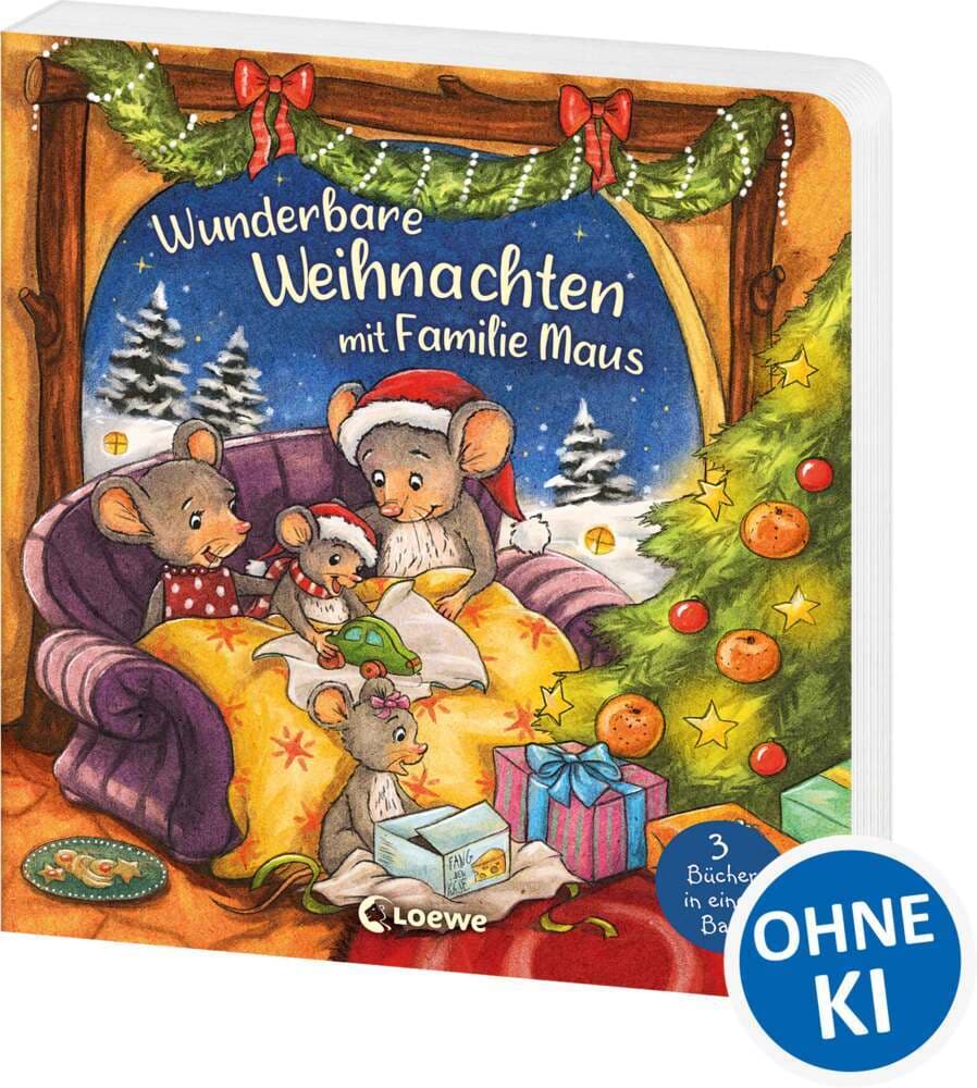 Wunderbare Weihnachten mit Familie Maus: Drei zauberhaft gereimte Advents- und Weihnachtsgeschichten zum gemeinsamen Vorlesen ab 3 Jahren