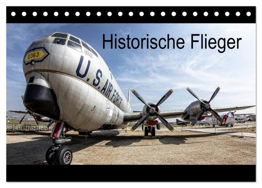 Historische Flieger (Tischkalender 2025 DIN A5 quer), CALVENDO Monatskalender