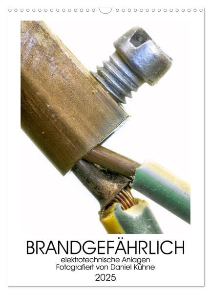 Brandgefährliche elektrische Anlagen (Wandkalender 2025 DIN A3 hoch), CALVENDO Monatskalender