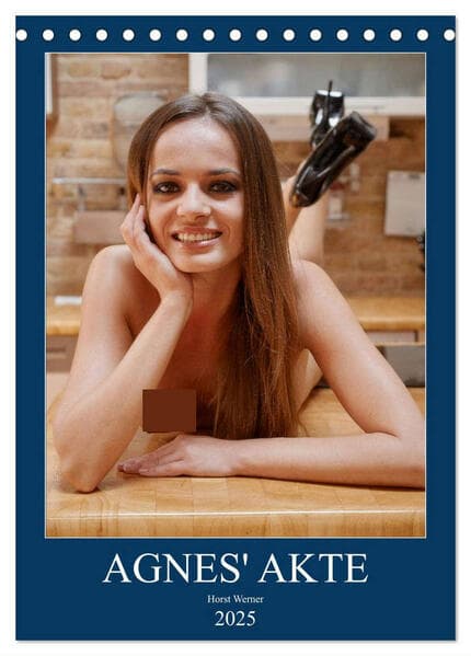 Agnes' Akte (Tischkalender 2025 DIN A5 hoch), CALVENDO Monatskalender