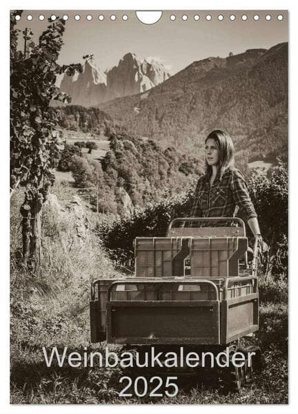 Weinbaukalender 2025 (Wandkalender 2025 DIN A4 hoch), CALVENDO Monatskalender