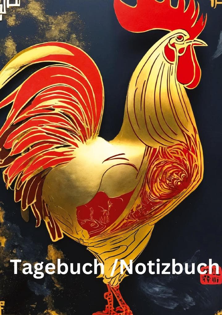Tagebuch / Notizbuch Chinesische Tierkreis Hahn