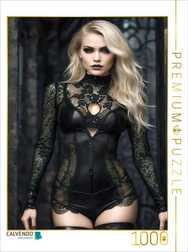 CALVENDO Puzzle Ophelia Obsidian | 1000 Teile Lege-Größe 64x48cm Foto-Puzzle für glückliche Stunden