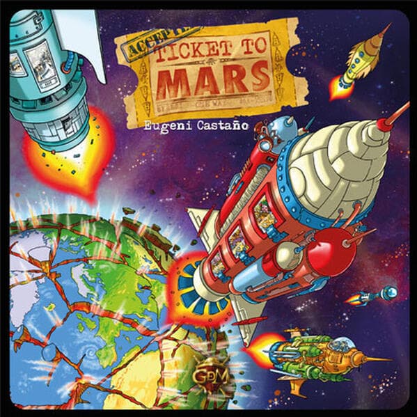 Funbot 1020317 - Ticket to Mars, Brettspiel, Strategiespiel