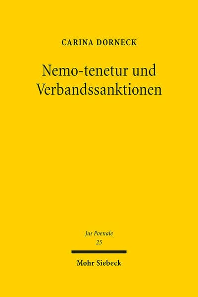 Nemo-tenetur und Verbandssanktionen