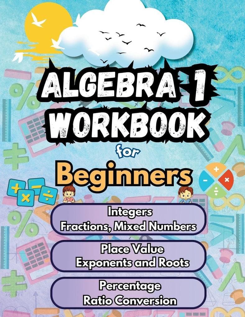 Summer Math Algebra 1 Workbook for Beginners Bridge Building Activities