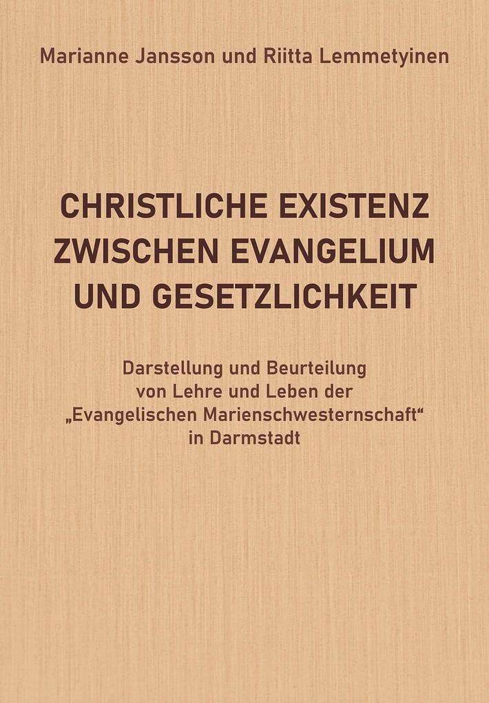 Christliche Existenz Zwischen Evangelium Und Gesetzlichkeit