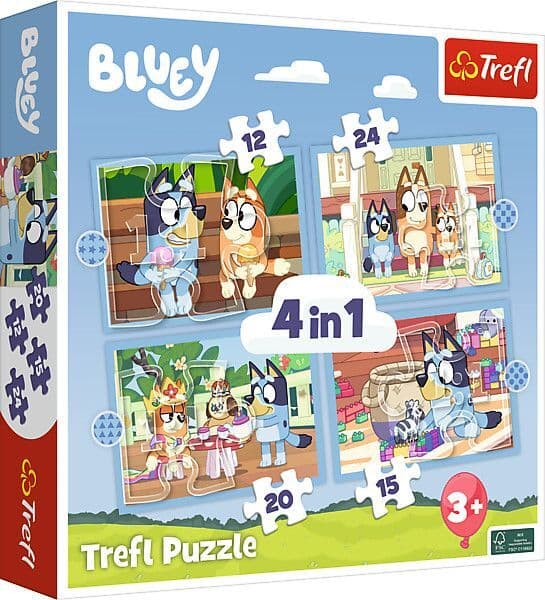 4 in 1 Puzzle - Bluey