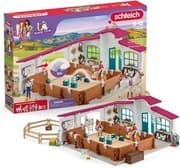 Schleich 42639 - Horse Club, Reithalle Peppertree, Pferdesport-Spielset
