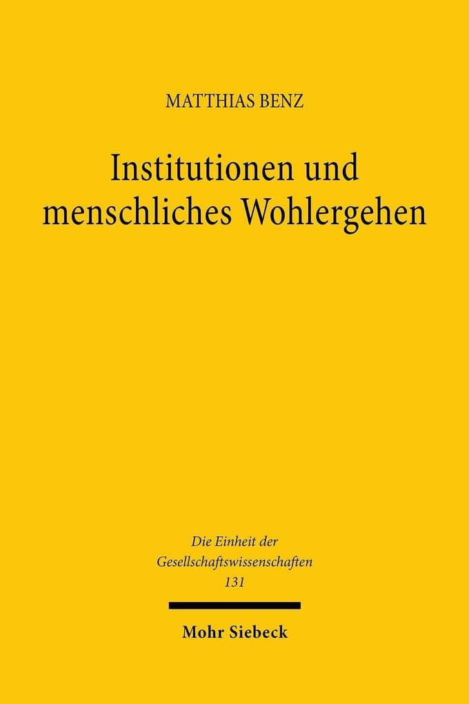 Institutionen und menschliches Wohlergehen
