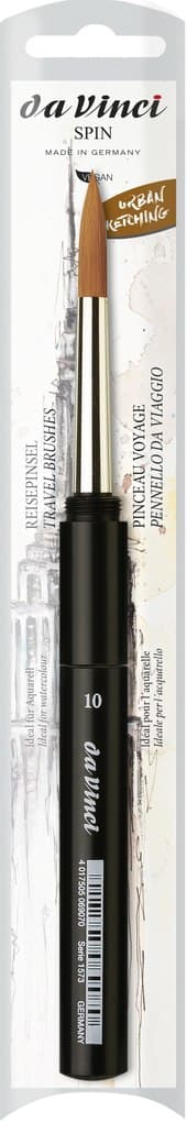 da Vinci Pinsel COSMOTOP-SPIN Aquarellpinsel, Serie 1573 Gr. 10, sogenannter Reisepinsel