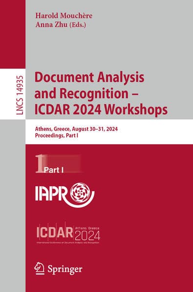 Document Analysis and Recognition - ICDAR 2024 Workshops