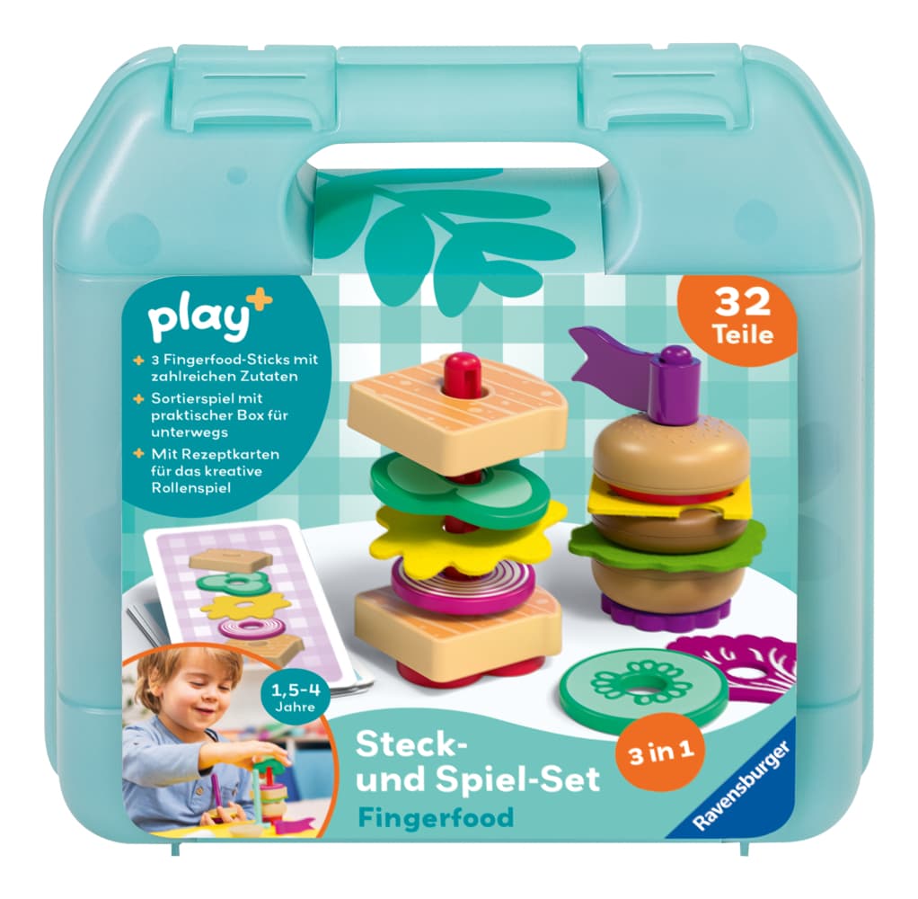 Play+ Steck- und Spiel-Set: Fingerfood - ab 1,5 Jahre