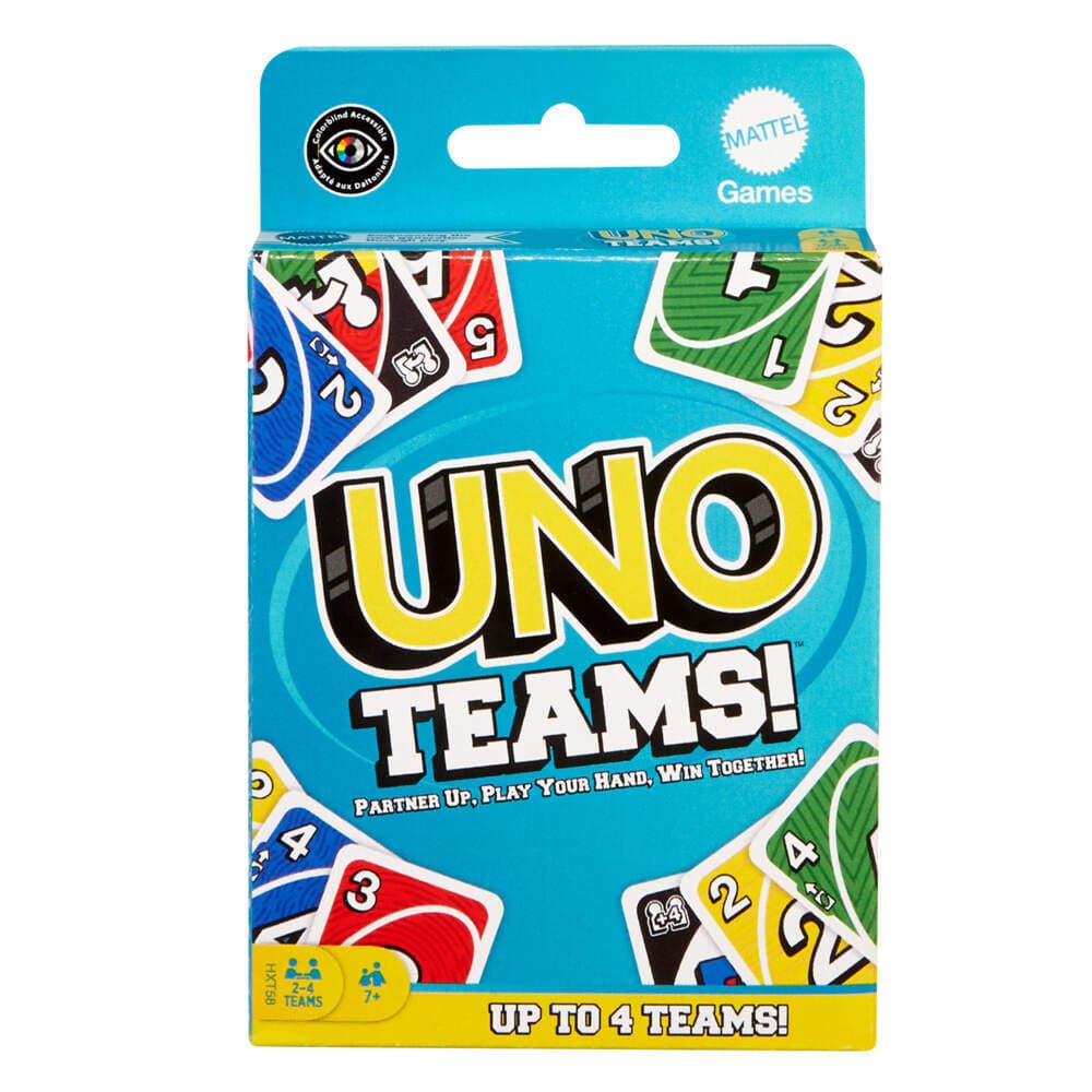 UNO Teams Kartenspiel für Kinder, Erwachsene, Familienabend, Partys und Reisen