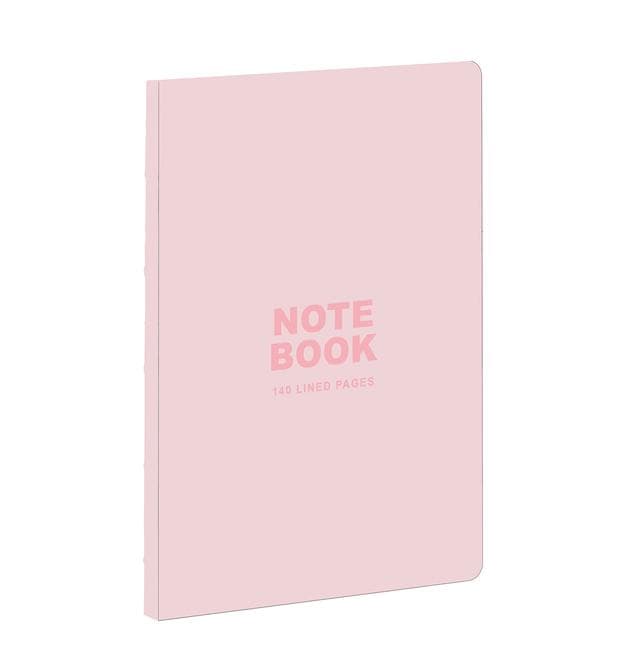 Teneues - A5 Notebook: Pastel Pink, 140 Lined Pages, Raw Sewn Spine, Lays Flat