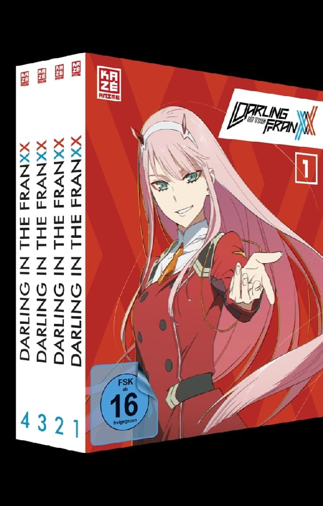 Darling in the Franxx - Gesamtausgabe. Vol.1-4, 4 DVDs