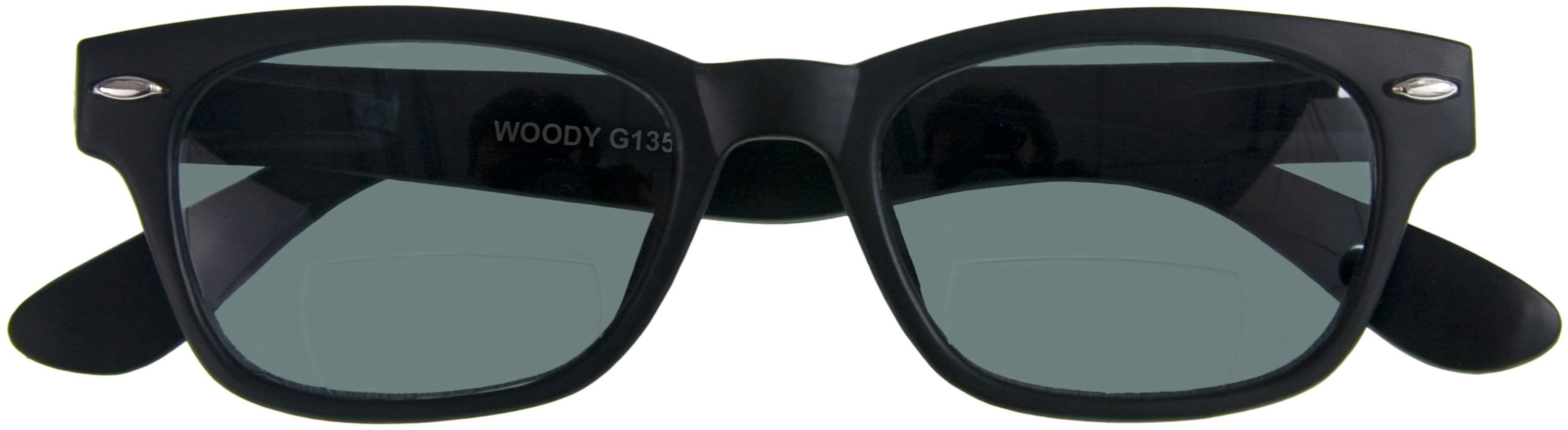 Lesebrille WOODY SUN-BI, schwarz, +3.00 dpt mit Etui