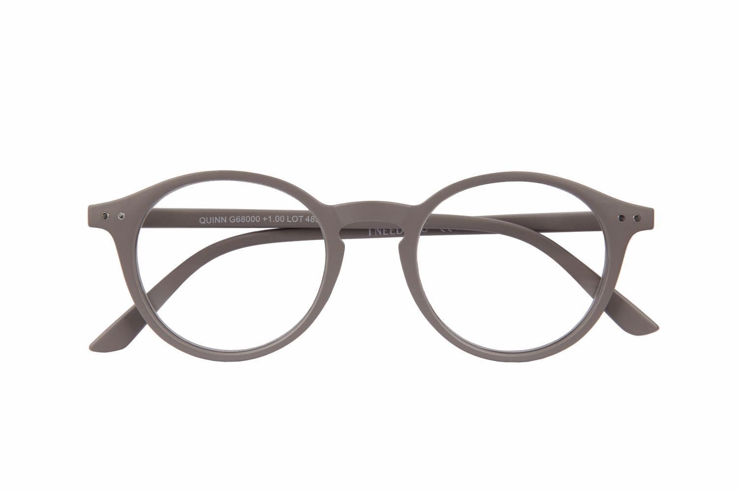 Lesebrille QUINN, grau, +3.00 dpt