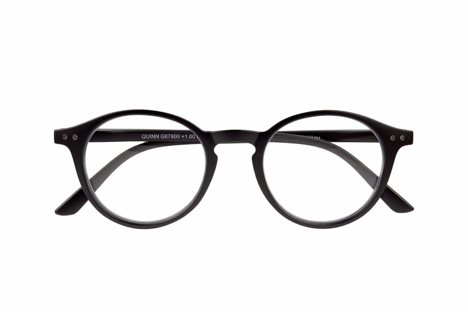 Lesebrille QUINN, schwarz, +2.50 dpt