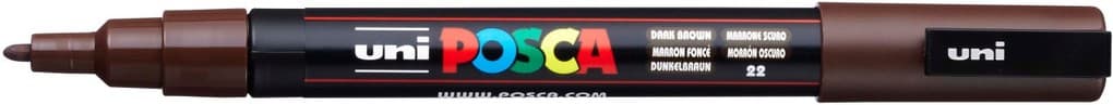 uni-ball Marker uni POSCA PC-3M dunkelbraun