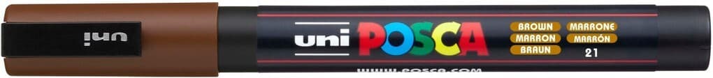 uni-ball Marker uni POSCA PC-3M braun