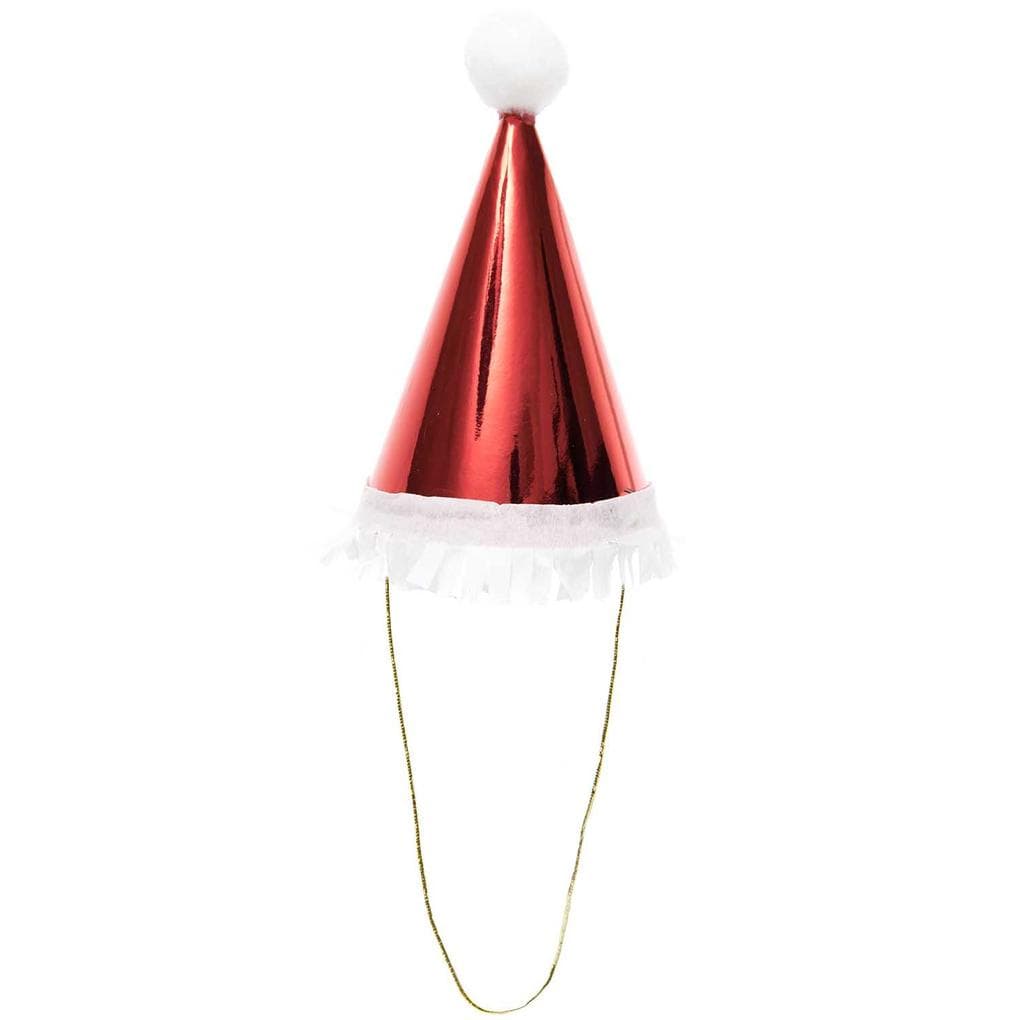 Mini-Partyhüte Weihnachtsmann, FSC MIX, 8 Stk, 14 cm x Ø 8 cm, 210 g/m², inkl. 30 cm Elasticband
